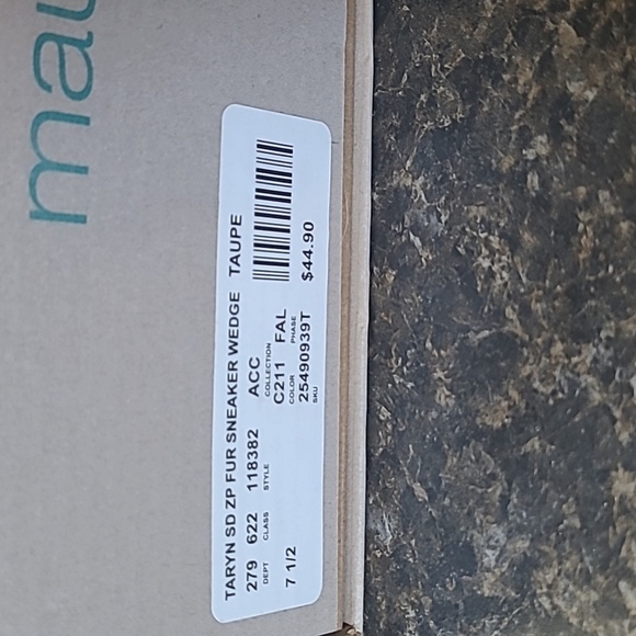 Maurices Taryn Fur Sneaker Wedge - Picture 3 of 3